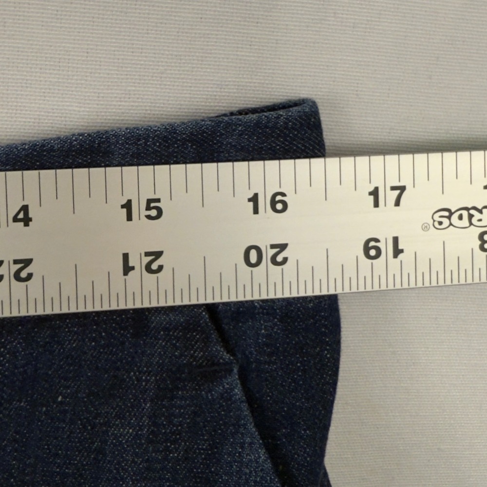 Talbots‎ Womens Blue Stretch Denim Pants Size 12 Straight Leg Classic - Picture 8 of 10